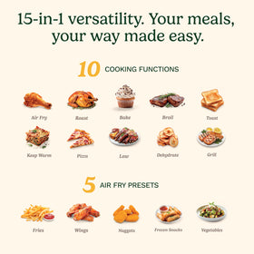 Air fry basket ready to crisp wings evenly in the TOA-112.
