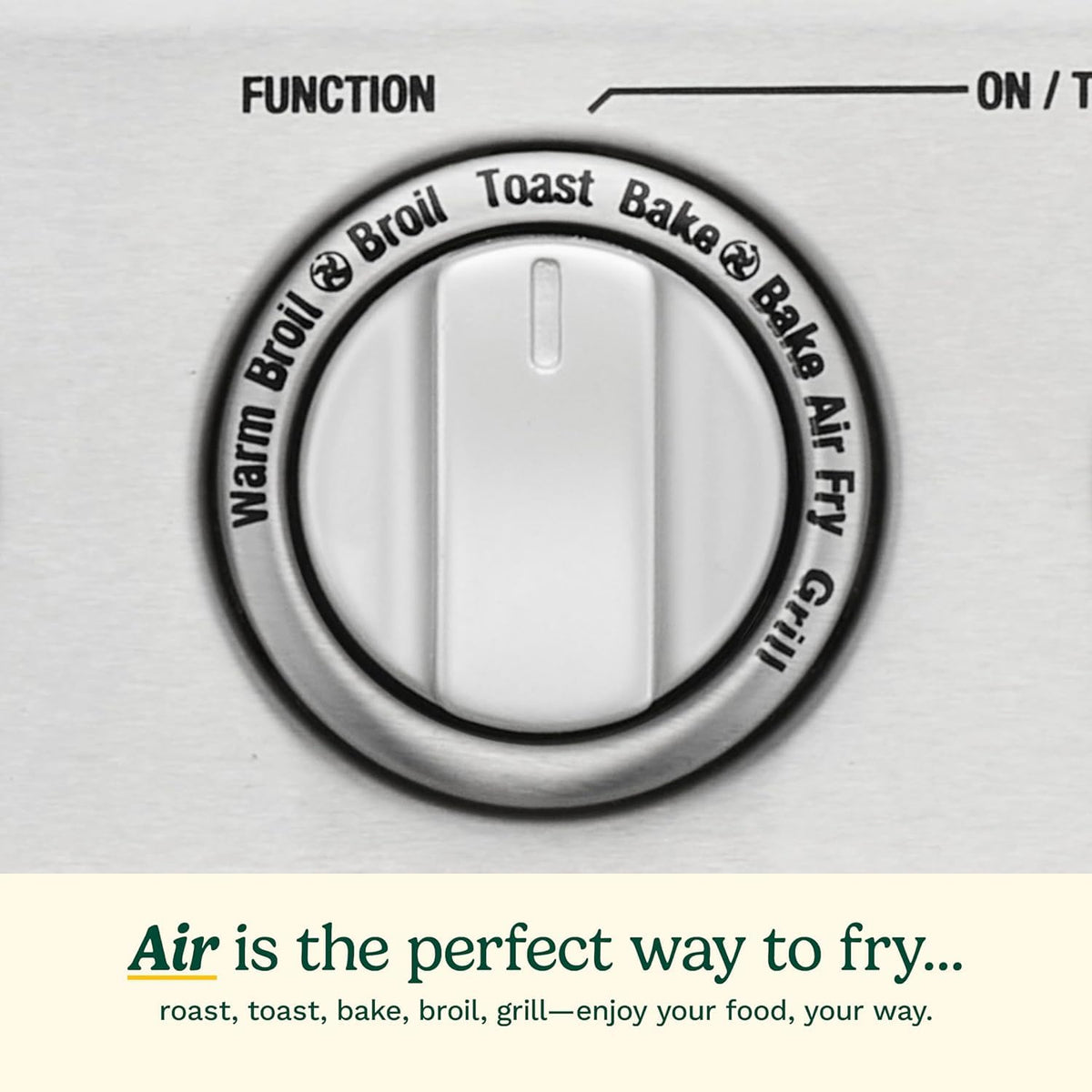 Cuisinart TOA-70NAS air fry basket delivering crisp results.