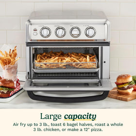 Cuisinart TOA-70NAS inside view reveals roomy cavity for large batches.