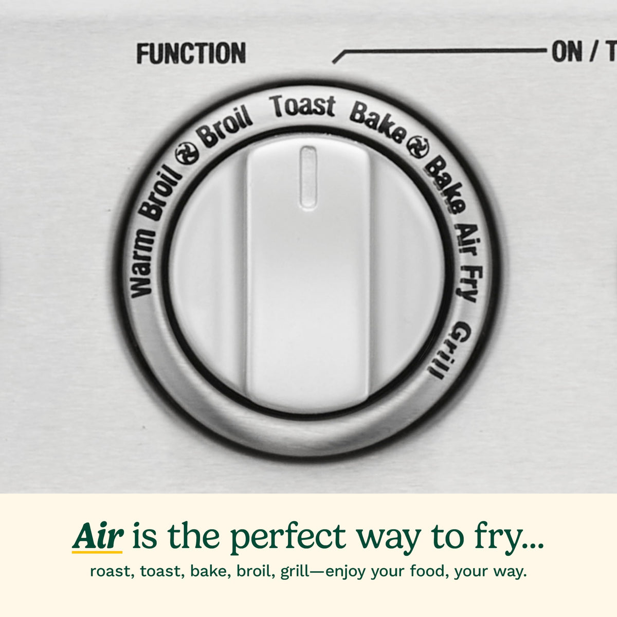 Cuisinart TOA-70W air fry basket delivering crispy results.