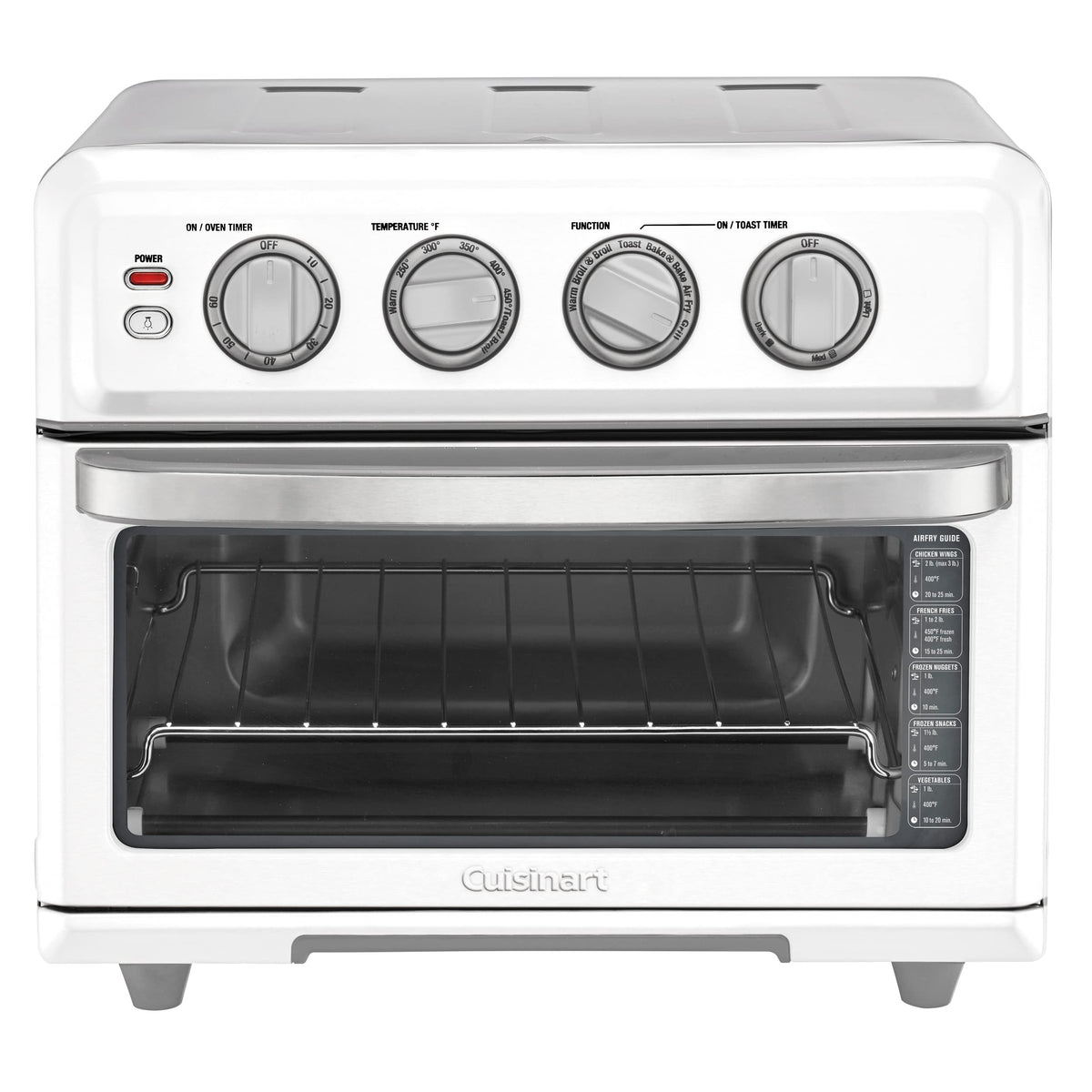 Cuisinart TOA-70W interior light for easy monitoring while cooking.