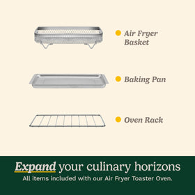 Cuisinart TOA26 8-inch pizza capability for quick family meals.
