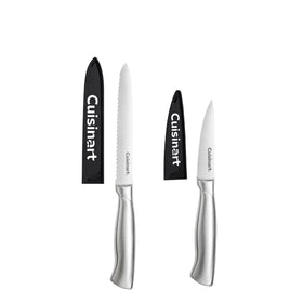 Cuisinart 5.5-inch serrated utility knife slicing bread and vegetables