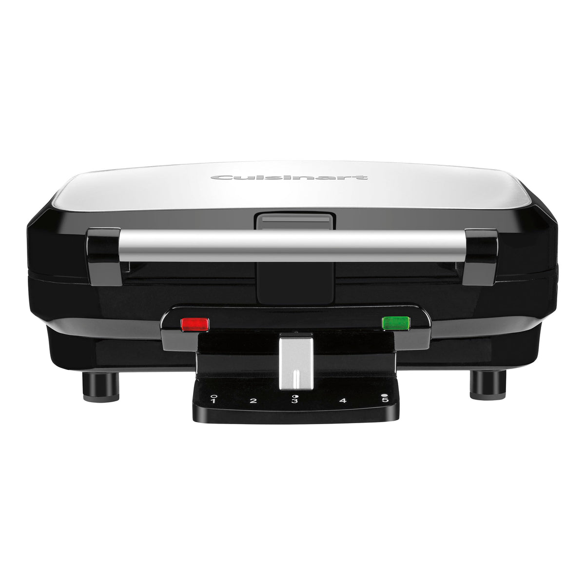 Cuisinart WAF-150NAS ceramic nonstick plate for easy release and quick cleanup.