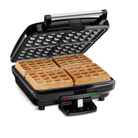 Cuisinart WAF-150NAS indicator lights clearly signal preheat and done.