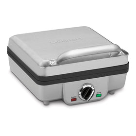 Cuisinart waffle maker in brushed stainless front view for a stylish kitchen