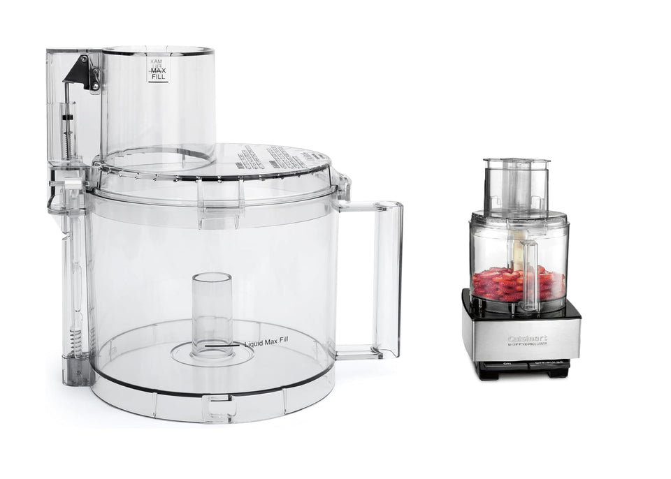Cuisinart work bowl and Tritan cover for DFP-14, secure containment during processing