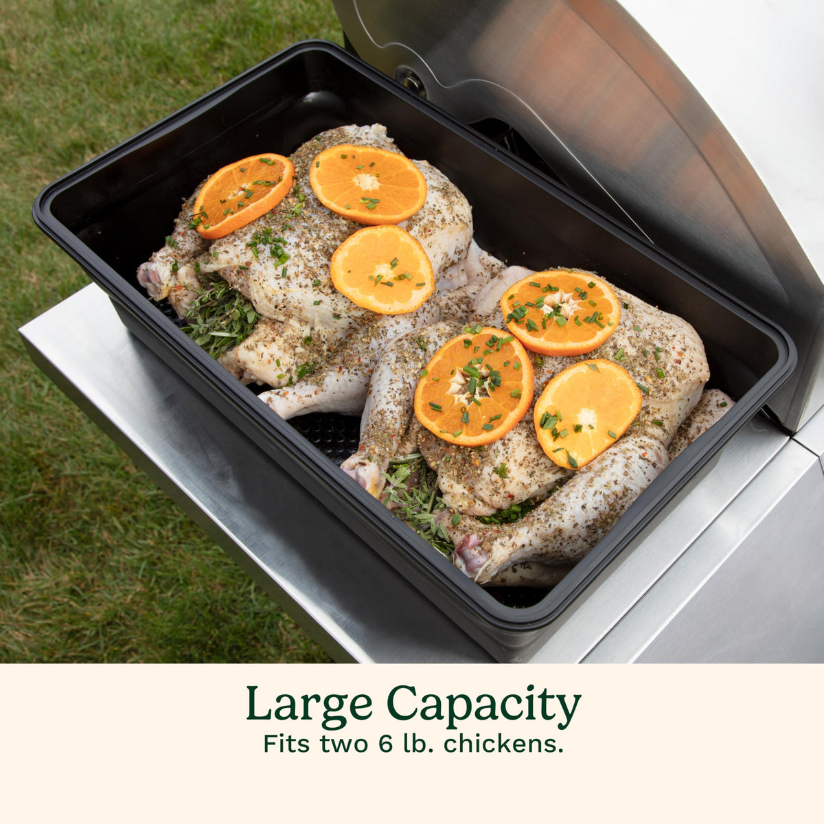 Cuisinart XL Collapsible Marinating Container collapsed for compact storage.
