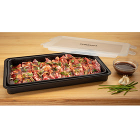 Cuisinart XL Collapsible Marinating Container compact storage, easy to tuck away.