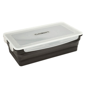 Cuisinart XL Collapsible Marinating Container expanded view showing large capacity for pork shoulder.