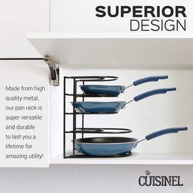 Cuisinel strong metal construction supports heavy cookware safely