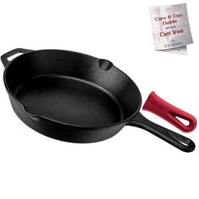 Cuisinel silicone handle covers provide secure grip while cooking.