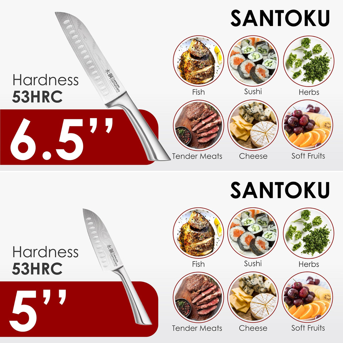 Cuisinepro Damashiro handle detail highlighting balanced hollow handles