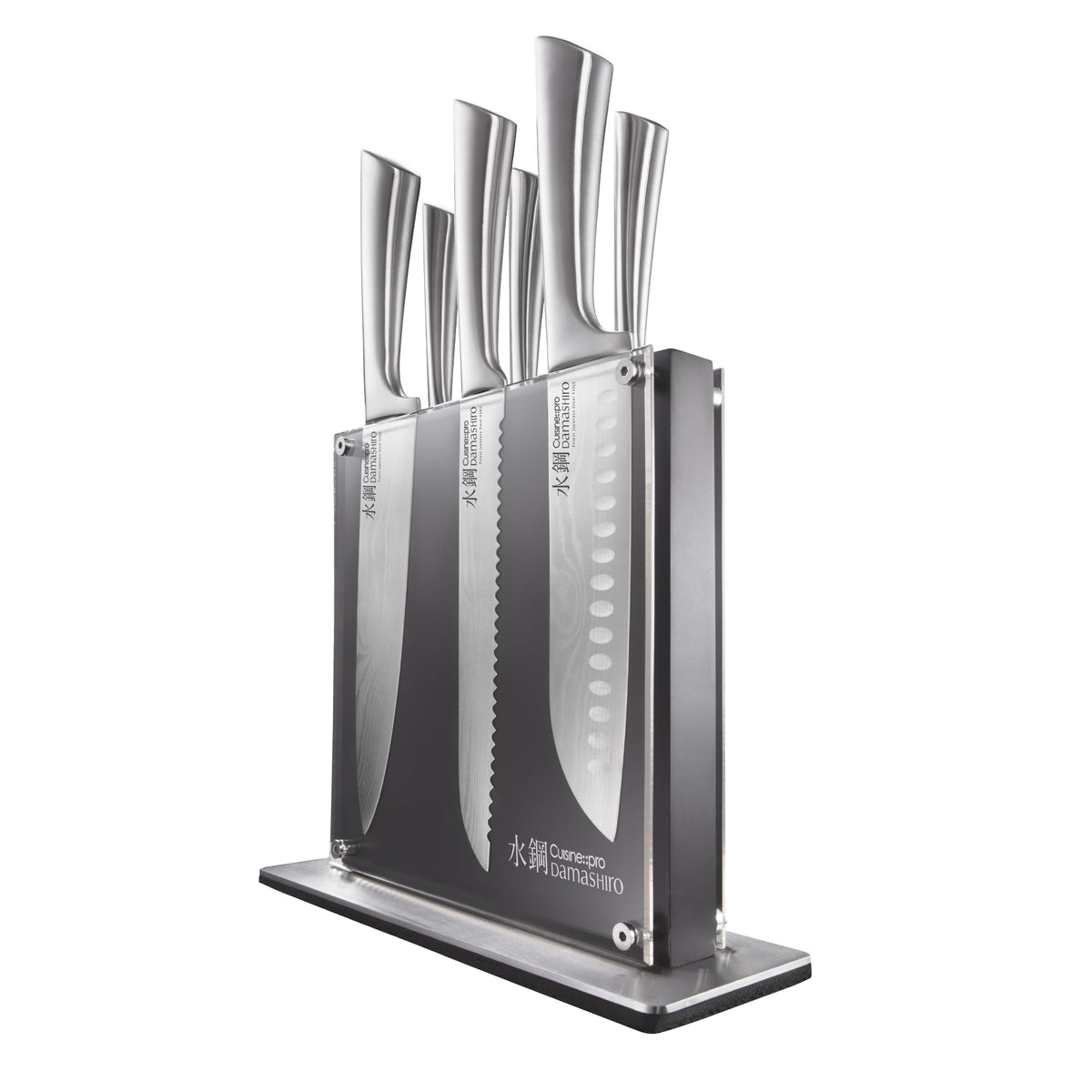 Cuisinepro Damashiro knife block holding blades securely for organized prep
