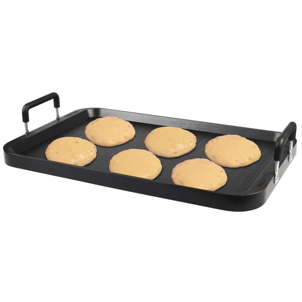 CukAid Flat Top Grill with back-grid ribs for warp resistance and even browning.