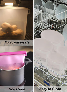 CuLiDing dishwasher-safe platinum silicone resists stains and odors.
