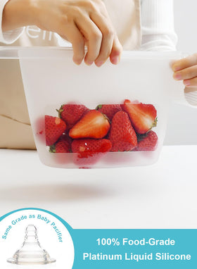 CuLiDing sandwich bags with leakproof seal prevent spills during lunch.