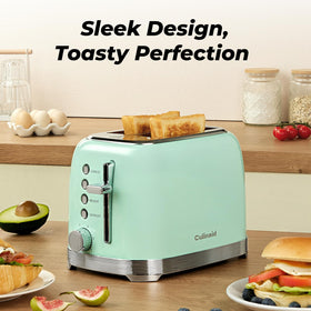 Culinaid aqua green toaster control panel for browning selection
