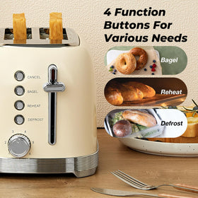 Culinaid 2 Slice cord wrap storage keeps cords neatly tucked after use.