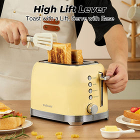 Cord wrap storage on Culinaid Toaster keeps cords tidy.