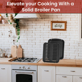 CULINARIN dishwasher-safe broiler pan for easy cleanup