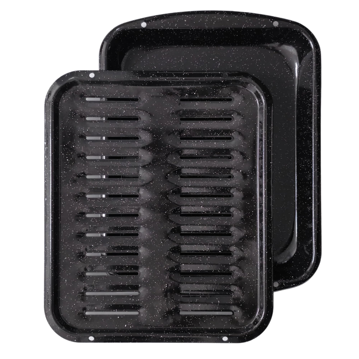 CULINARIN broiler pan with nonstick coating for easy food release and cleanup.