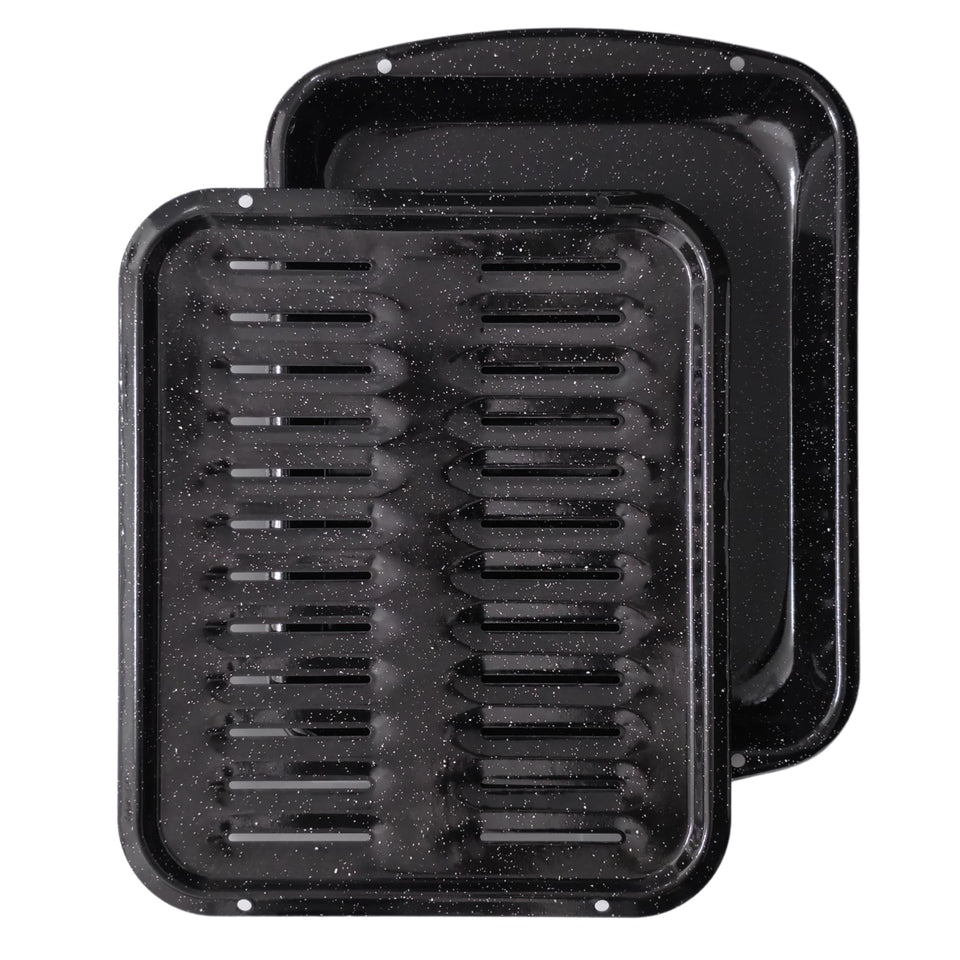 CULINARIN broiler pan with nonstick coating for easy food release and cleanup.