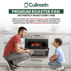 CULINARIN flat rack elevates foods – promotes even browning and saves pan space.