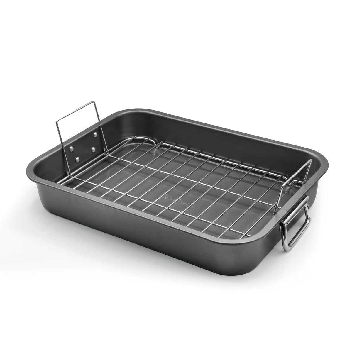 CULINARIN large roasting pan with rack – top view showing nonstick surface for easy release.