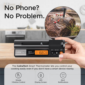 CulinaTech app control interface for smart cooking recommendations.