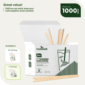 Biodegradable disposal of CulinWare birch wood stirrers after use