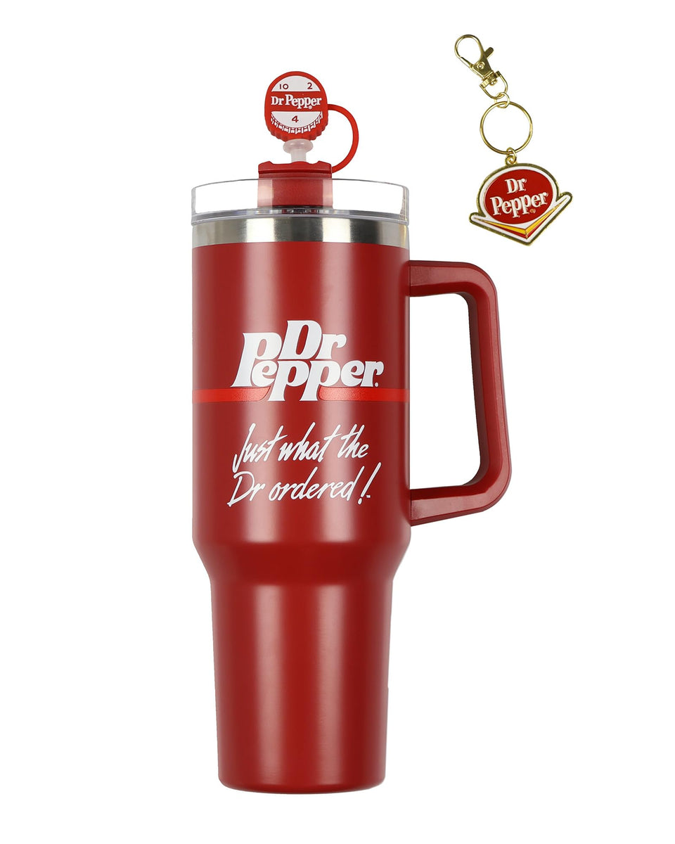 Culture Fly Dr Pepper 30oz tumbler with front logo, ideal for everyday hydration.