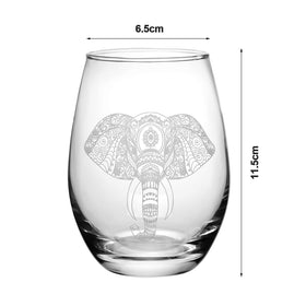 Cunhill elephant stemless glass close-up showing clarity