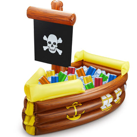 Cunhill pirate ship cooler inflates quickly for outdoor parties and keeps drinks cold