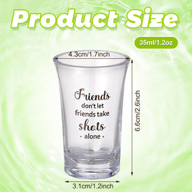 Cunhill shot glasses with varied quotes spark conversation at gatherings.