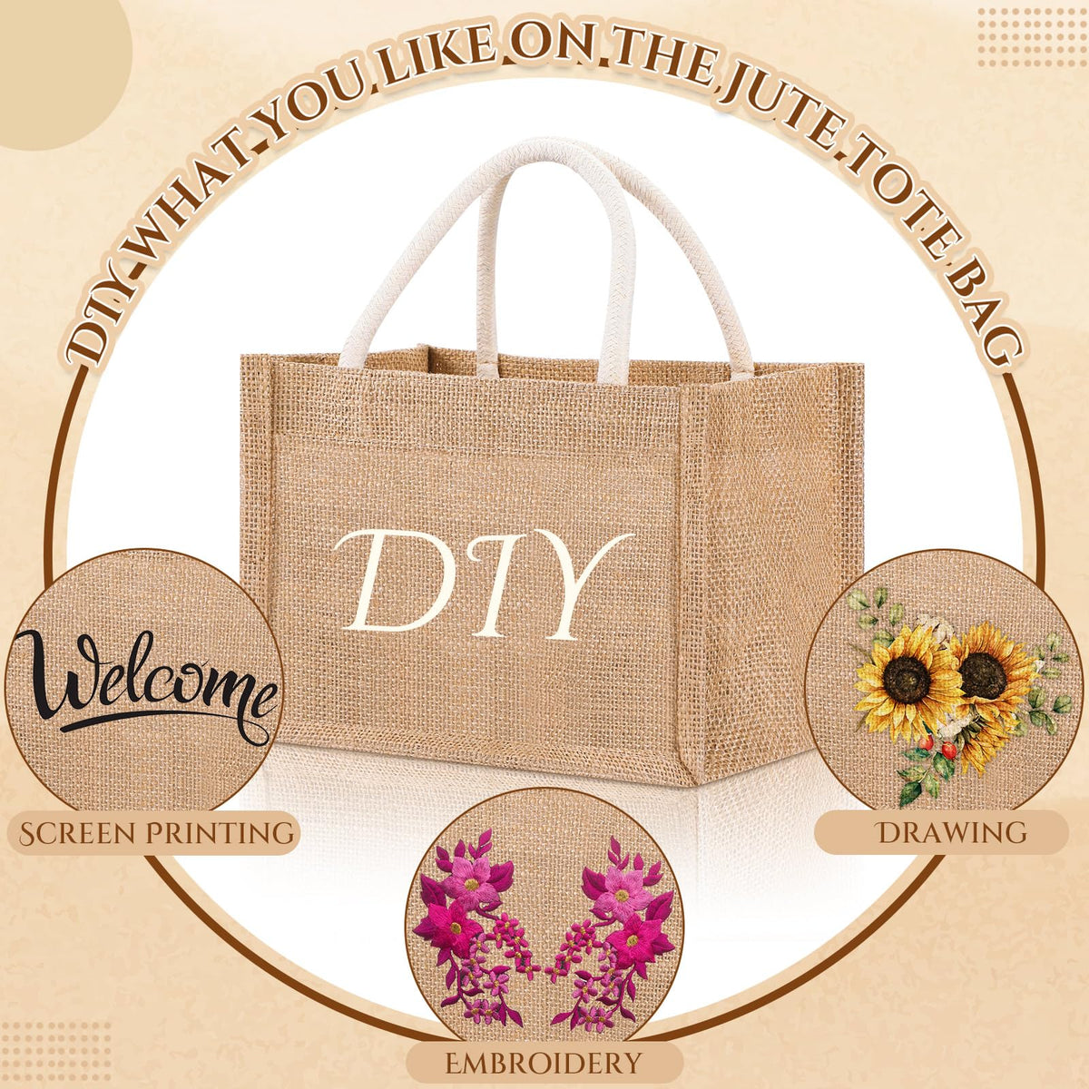 Cunno tote with cotton rope handles emphasizes comfortable carrying