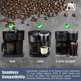 CUPALL Keurig Duo carafe 5600 side view, seamless fit for daily use.