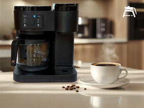 CUPALL Keurig Duo carafe pour spout design reduces spills and drips.