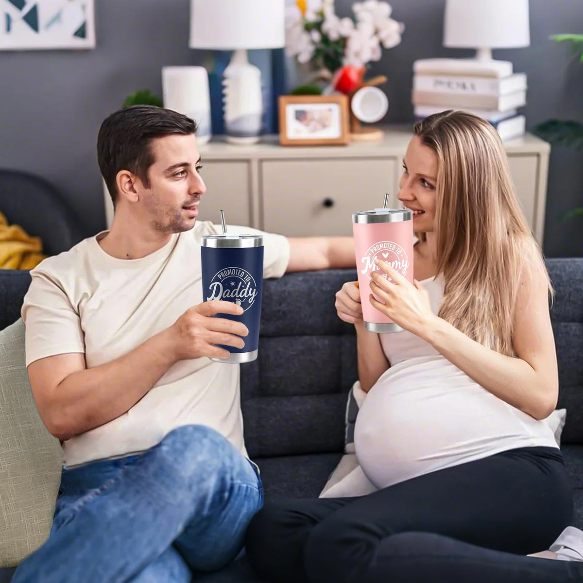 CUPLOOV insulated tumbler: BPA-free and sweat-proof for comfortable use.