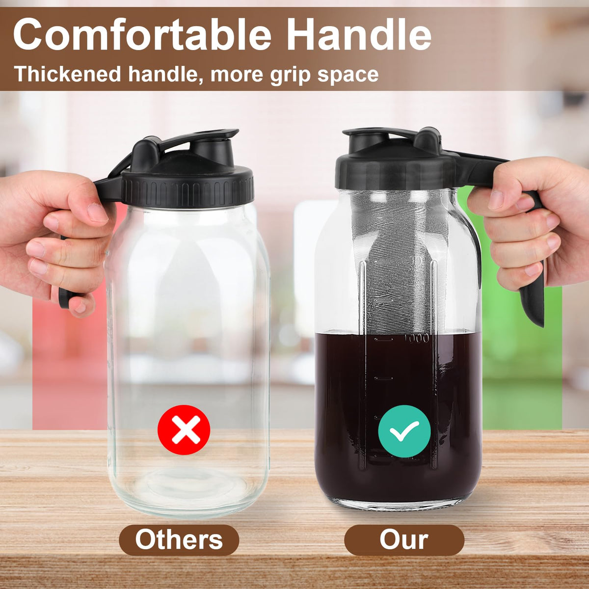 Cupluw glass body is dishwasher-safe and BPA-free