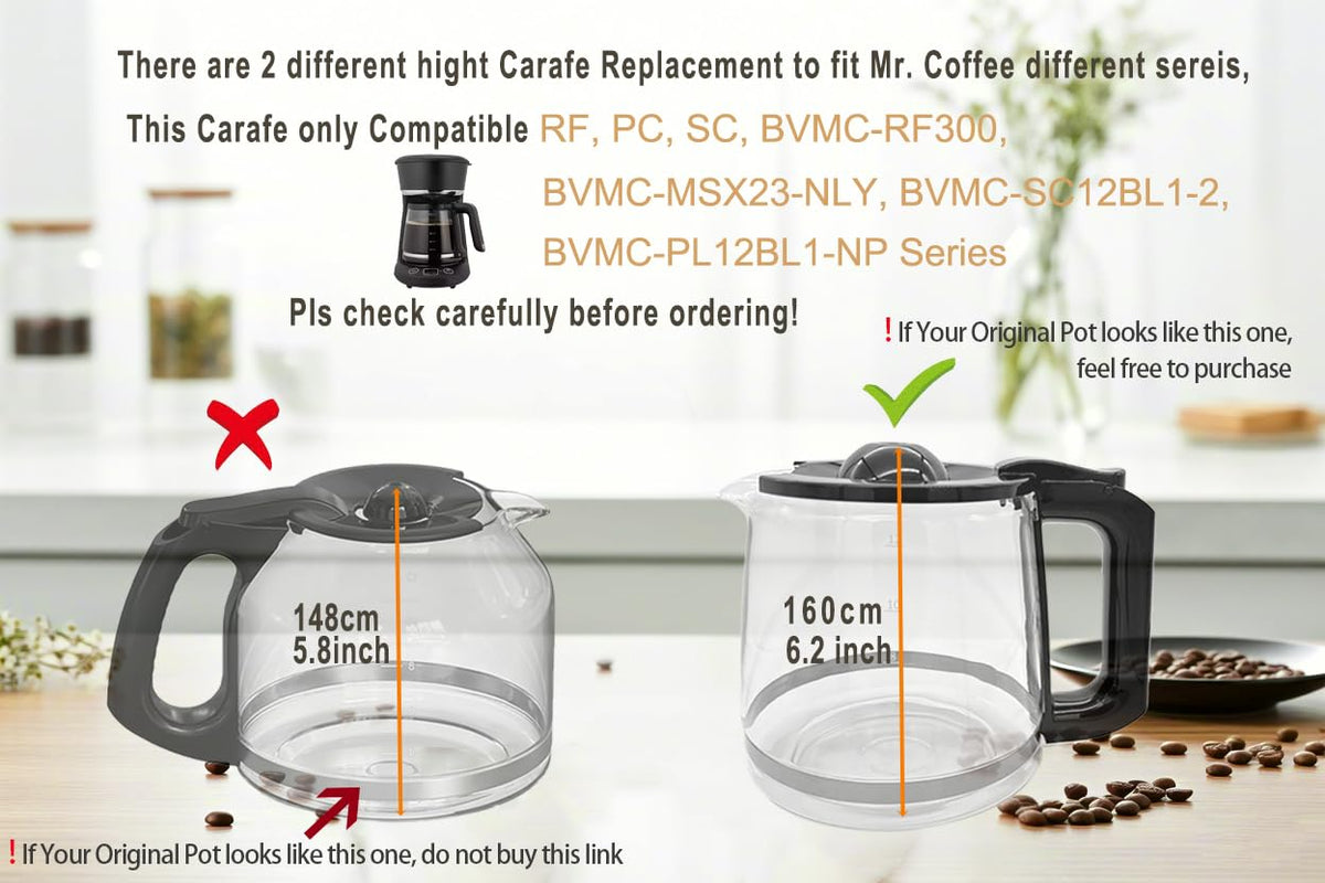 Easy-to-use CupSync pot design simplifies refilling and brewing.