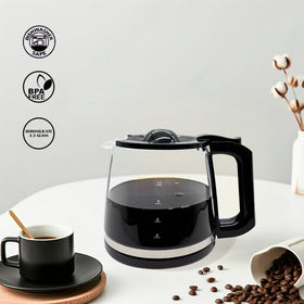 Efficient brewing with CupSync pot for consistent heat distribution.