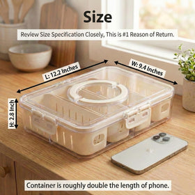 Curiocuterie clear lid for quick visibility of contents
