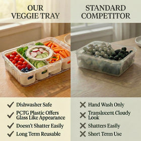 Curiocuterie four-compartment design helps prevent cross-contamination
