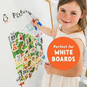 Curious Columbus monkey magnet enhances storytelling and fine motor play on refrigerators