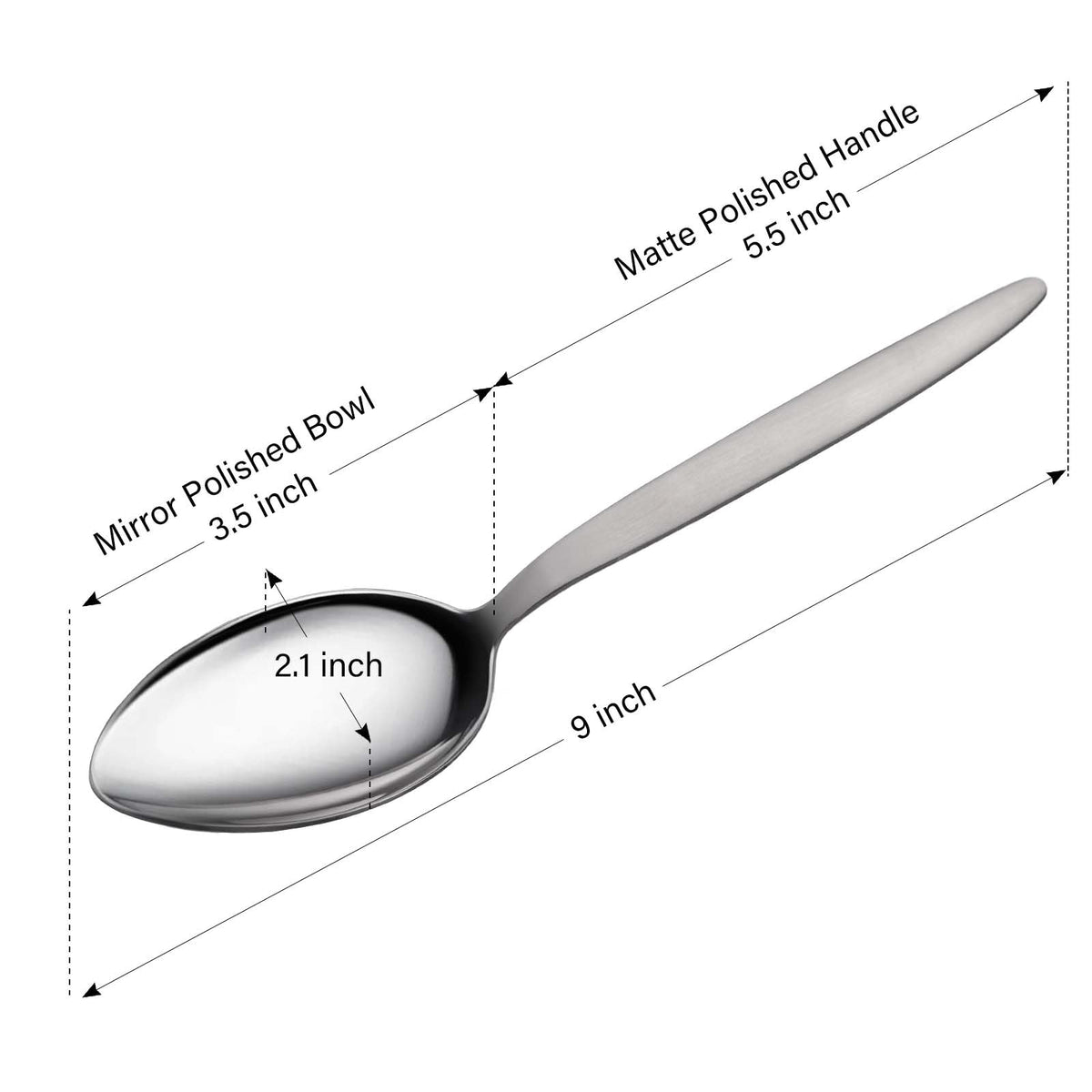 CURISEW Chef Kunz spoon mirror bowl for easy visibility of contents.