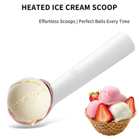 Curloni ice cream scoop in action delivering smooth serves with minimal wrist strain