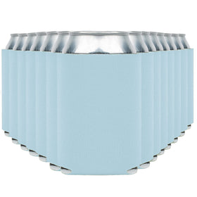 CURRENT CO. blank beer can sleeve shows insulation for cold drinks.