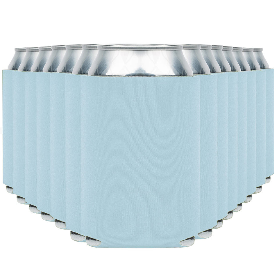 CURRENT CO. blank beer can sleeve shows insulation for cold drinks.