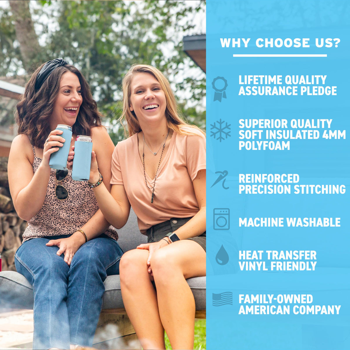 Current Co slim can koozie pack shows color variety for customization